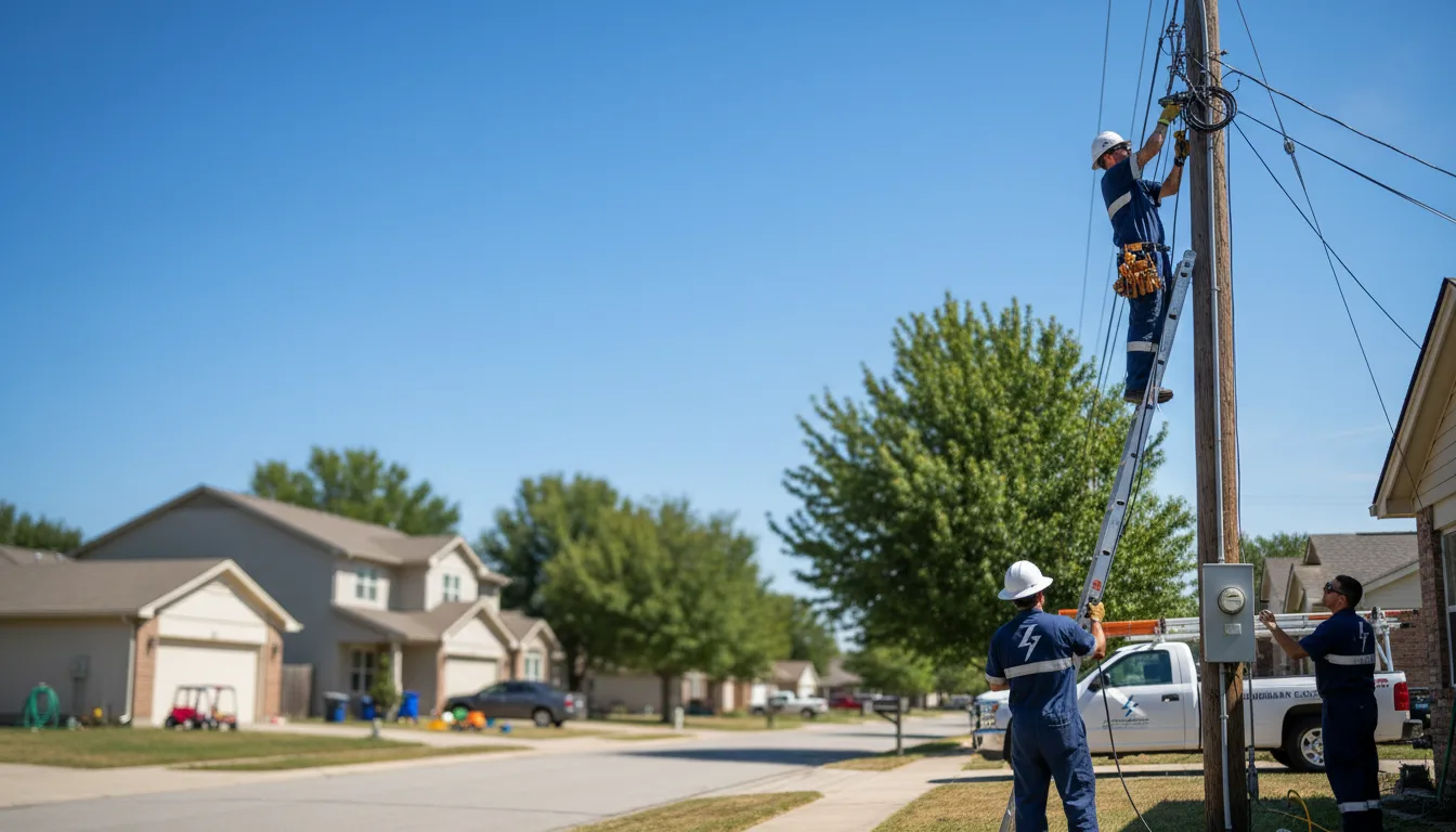 Residential electrician providing installation services in Fort Payne, AL